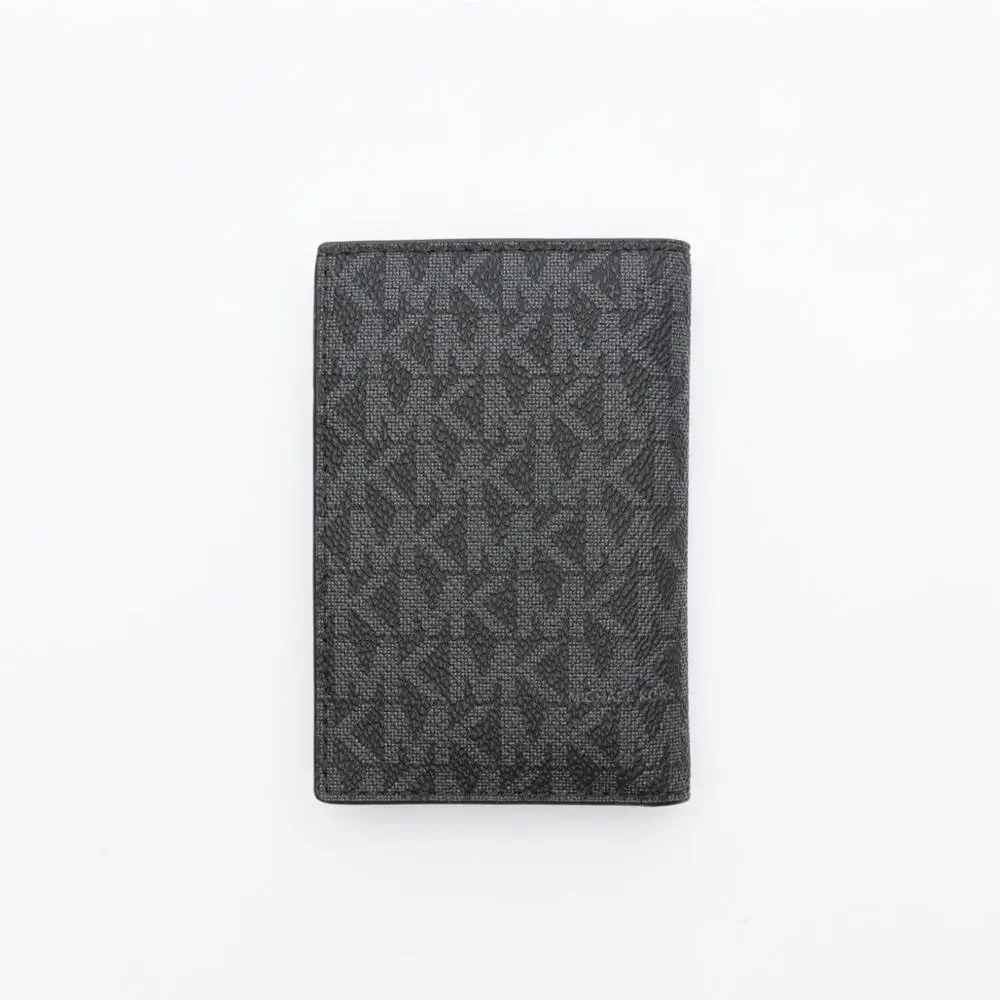 Michael Kors Men's Signature Folding Card Case Black (pre-owned)